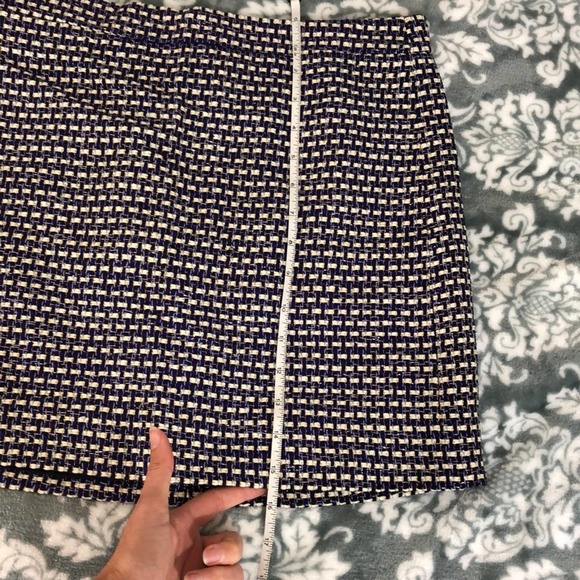 J Cew Silk Blend Tweed Mini Skirt Size 4 - Picture 11 of 11
